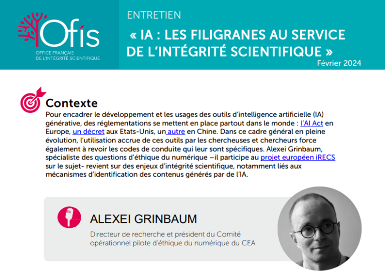 OFIS Office français de lintégrité scientifique